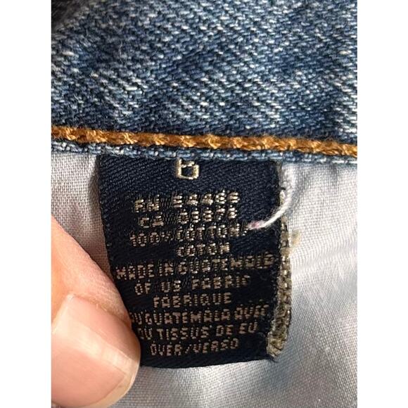 American Eagle Outfitters Women's Denim Distressed Bleach Jean Shorts Blue SZ 6 - Picture 5 of 9